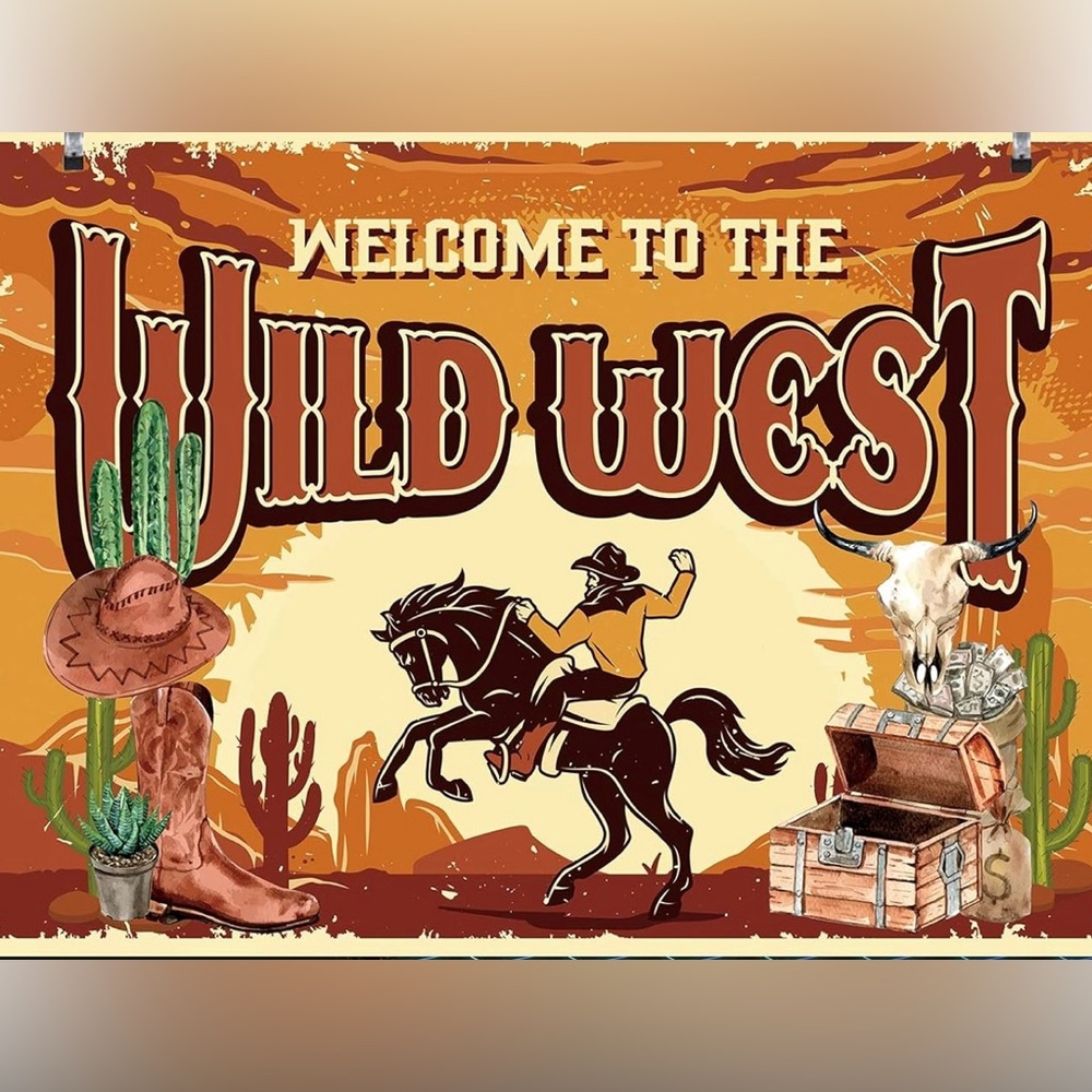 Wild West Themed background size 70x50 inch
